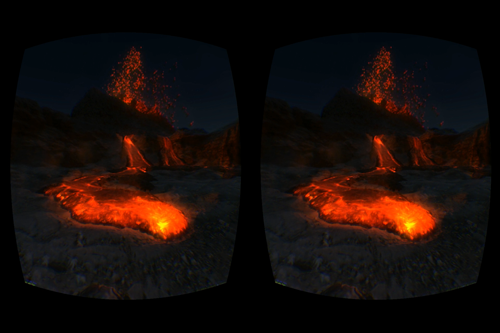 Stereoscopic DK2 view of the crater