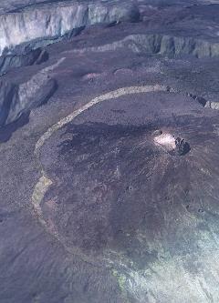 Rivals crater seen from altitude